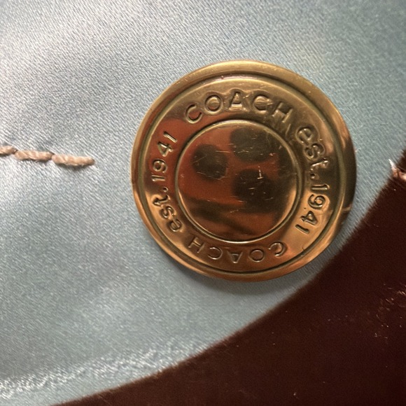 Coach Y2K Ltd Ed Ergo Multi Color Signature Scarf Print Shoulder Tote Bag Purse - Picture 15 of 16